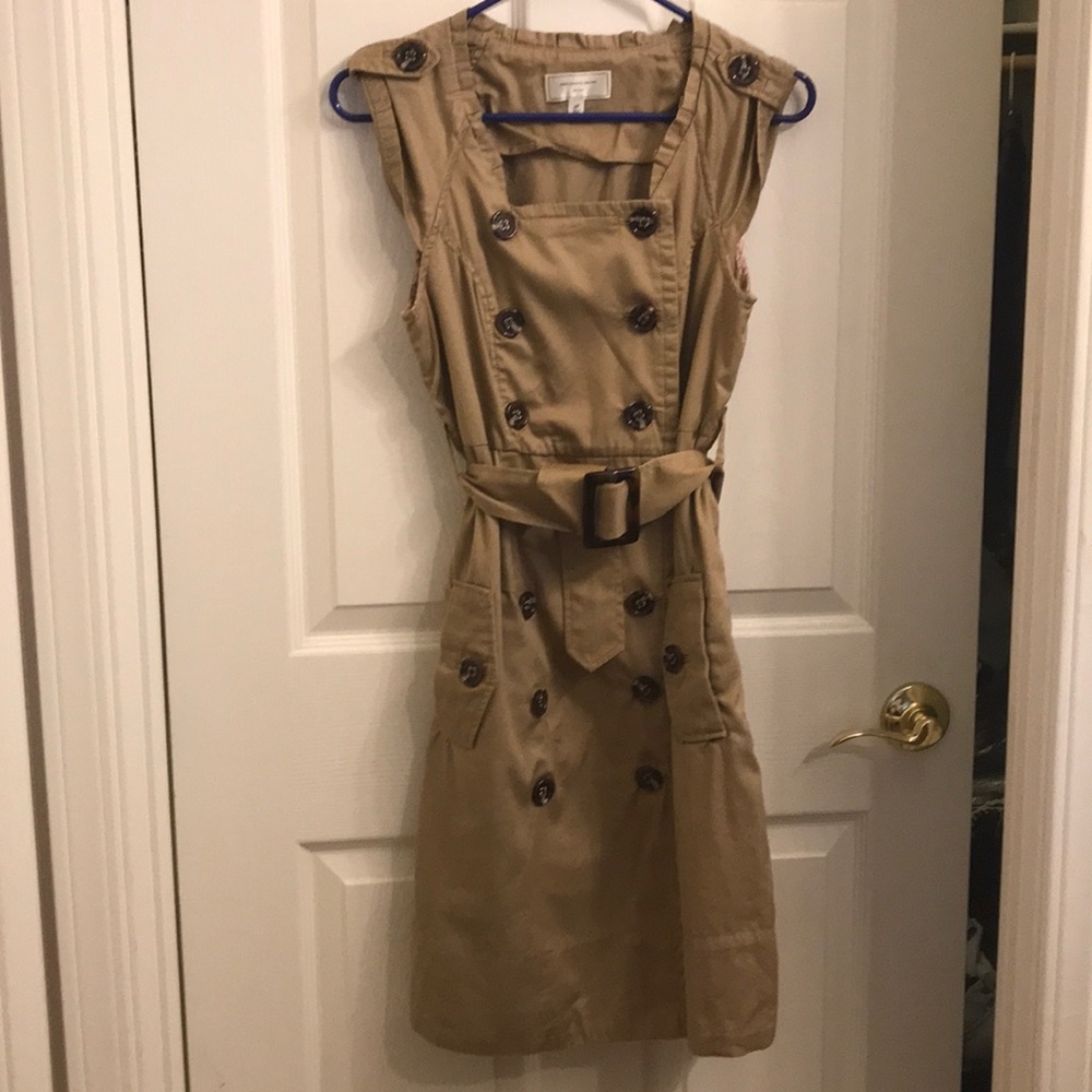 Moulinette Souers Anthropologie wrap trench dress